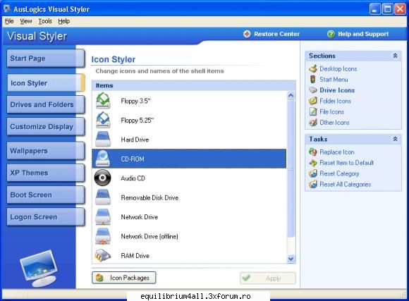 auslogics visual styler up your pc with incredible icon packs, visual styles and desktop can be
